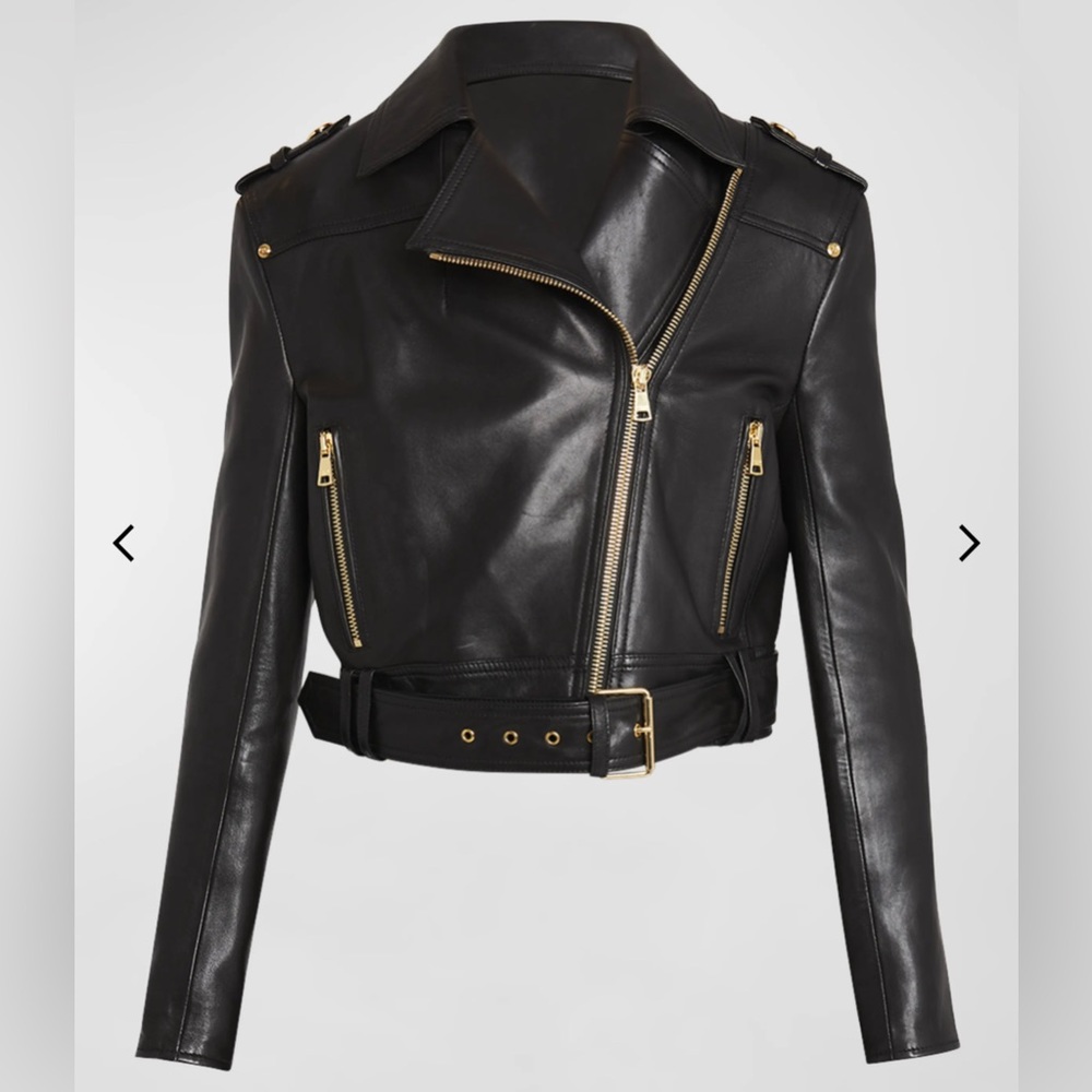 NEW ! BALMAIN LEATHER JACKET !